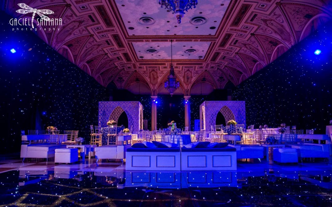 Luminous Sangeet Modern Luxe 1 South Asian Indian Wedding Decor Design Suhaag Garden Florida